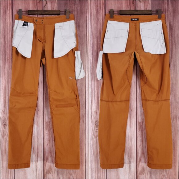 *FLAWS* Arcteryx A2B Chino Pants Mens Size 30X31 Trim Fit Reflective Cuffs Roll - Picture 4 of 14